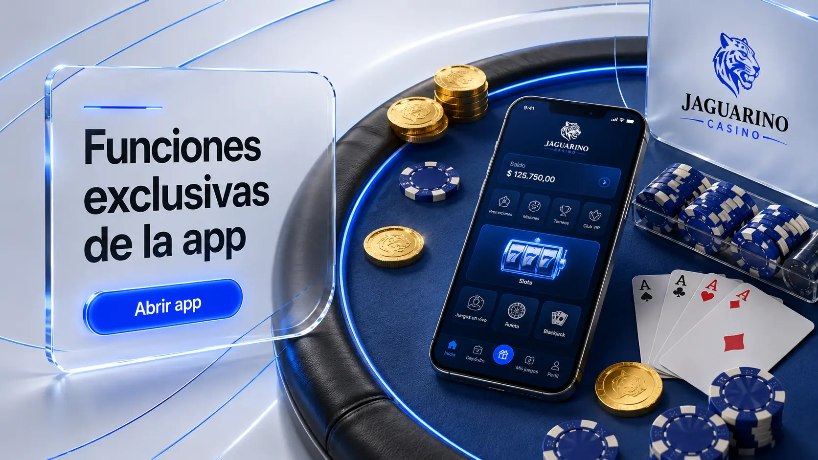 Funciones exclusivas de la app: notificaciones, giros gratis y promociones